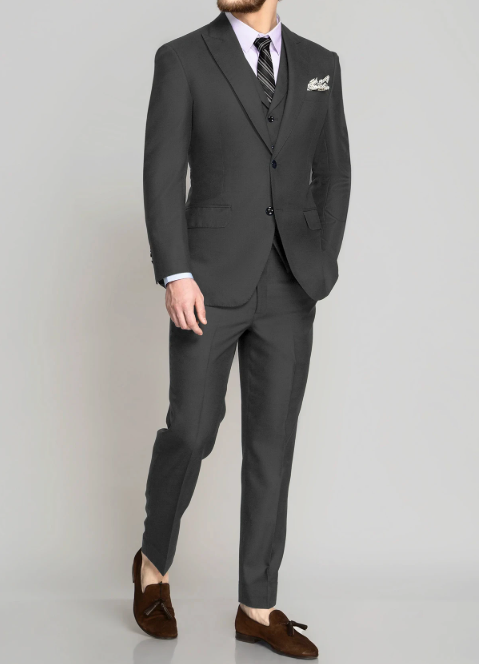 Classic Charcoal Gray Suit