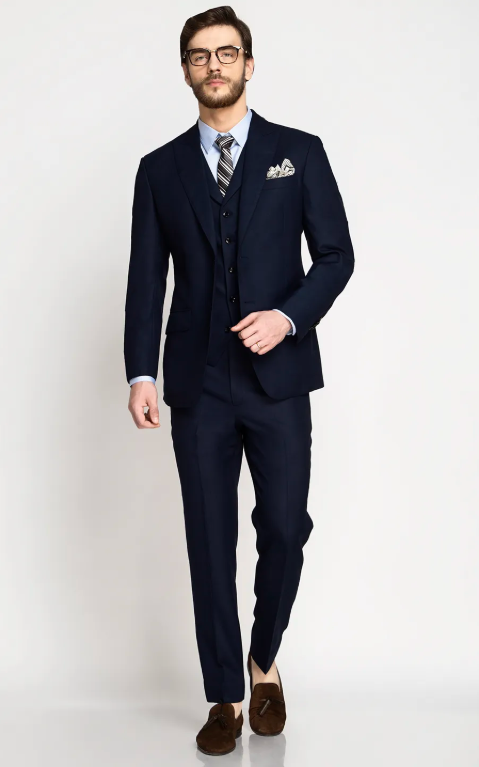 Classic Navy Blue Suit
